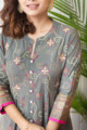 Image for Kusvaa Vcr77 Anaan A Line Front Open Kurta Closeup