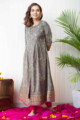 Image for Kusvaa Vcr77 Anaan A Line Front Open Kurta Front