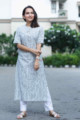 Image for Kusvaa Ws721 Rabab Straight Kurta Front