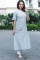Image for Kusvaa Ws721 Rabab Straight Kurta Look 1