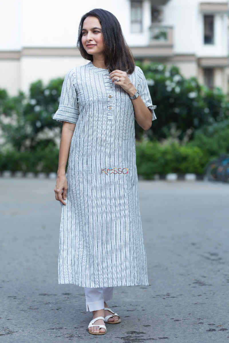 Image for Kusvaa Ws721 Rabab Straight Kurta Look