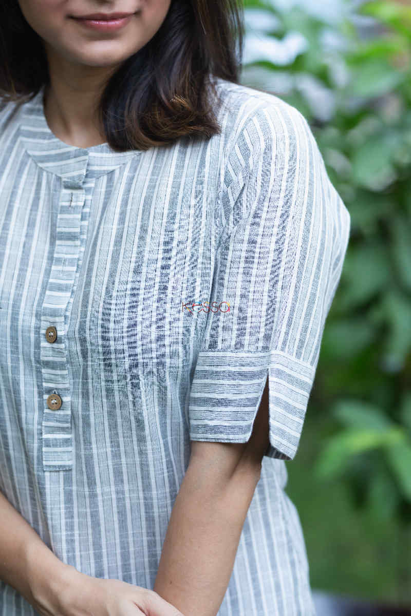 Image for Kusvaa Ws721 Rabab Straight Kurta Sleeves