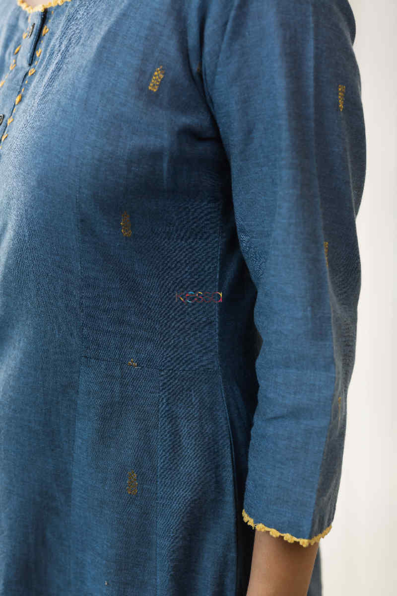 Image for Kusvaa Ws725 Sandhya Straight Kurta Side 1