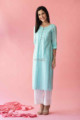 Image for Kusvaa Ws733 Ekambari Straight Kurta Look 1