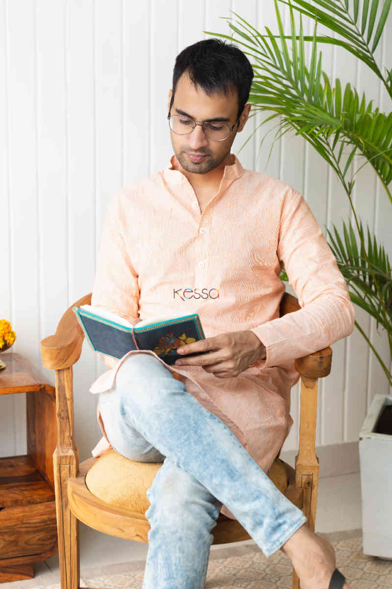 Image for Kusvaa Ws746 Ghazal Mens Kurta 1 Sitting