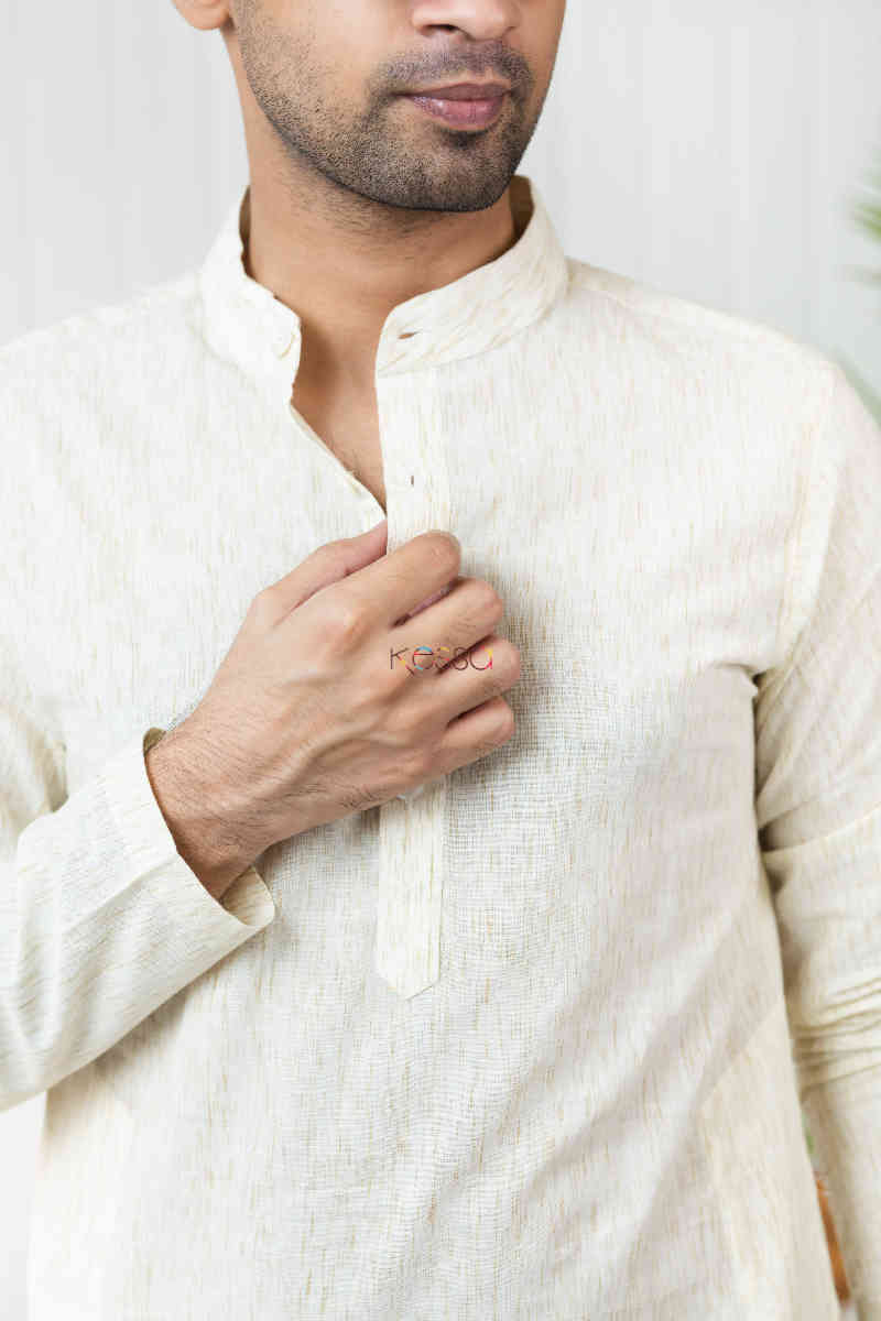 Image for Kusvaa Ws747 Dawaan Mens Kurta 1 Closeup