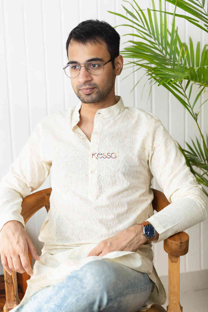 Image for Kusvaa Ws747 Dawaan Mens Kurta 1 Sitting