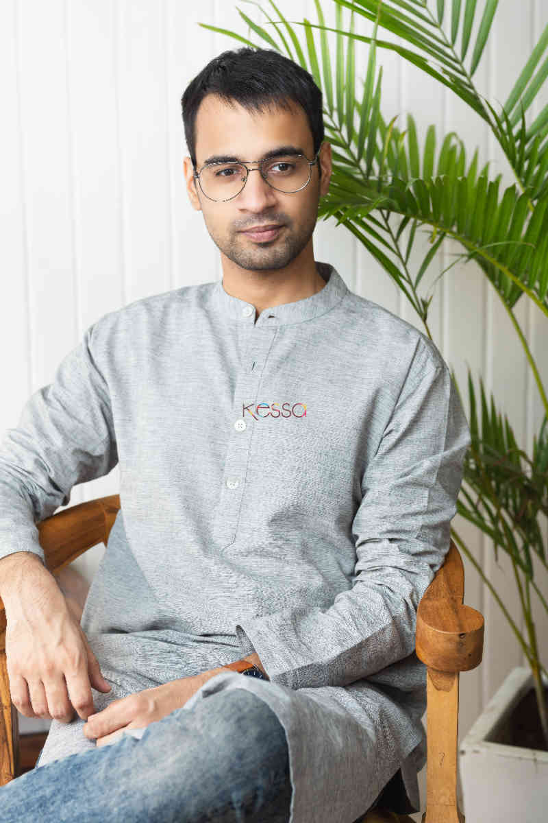 Image for Kusvaa Ws748 Arit Mens Straight Kurta Sitting