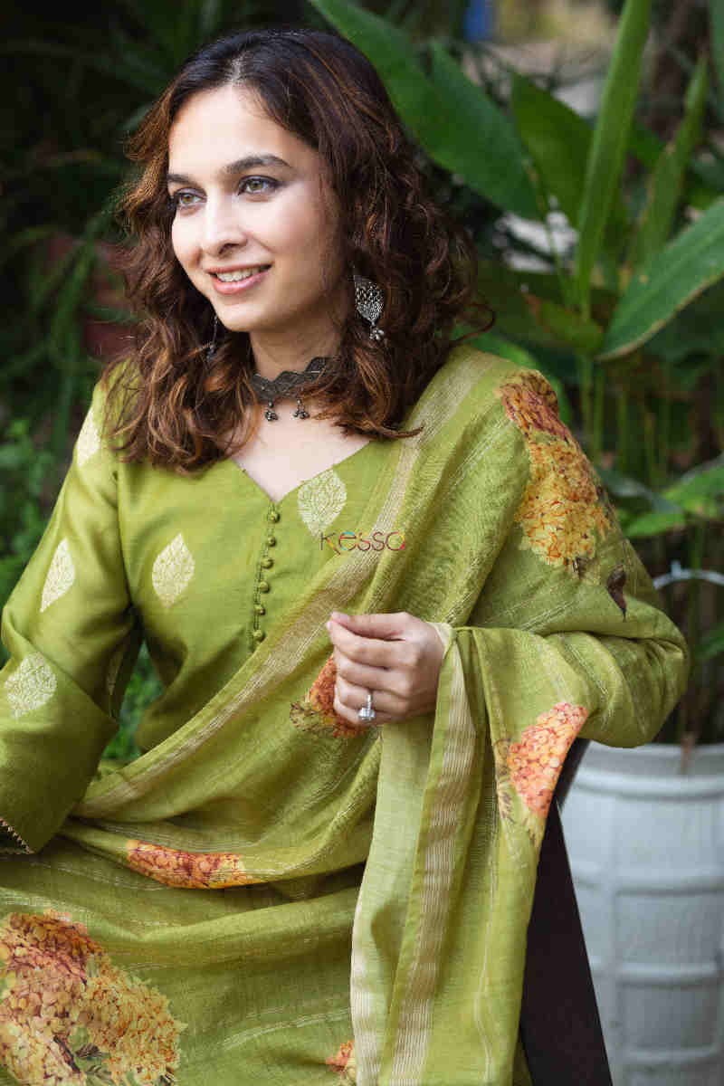 Image for Kusvaa Ws759 Banani Straight Kurta With Dupatta 1 Sitting 1