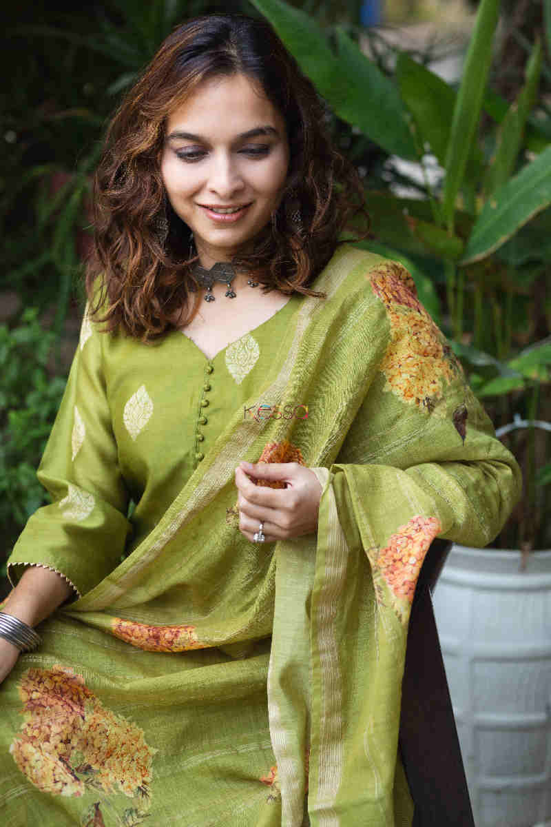 Image for Kusvaa Ws759 Banani Straight Kurta With Dupatta 1 Sitting