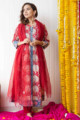 Image for Kusvaa Wsr231 Gulbadan Block Print A Line Kurta With Dupatta 1 Look