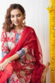 Image for Kusvaa Wsr231 Gulbadan Block Print A Line Kurta With Dupatta 1 Top