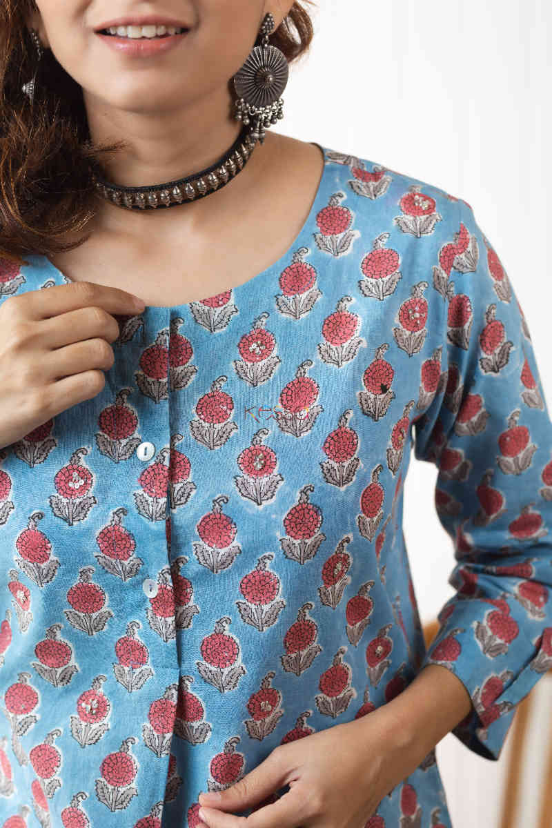Image for Kusvaa Wsr232 Shamara Short Kurti Closeup
