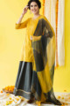 Image for Kusvaa Wsr234 Elnur Kurta And Skirt With Dupatta Set Front