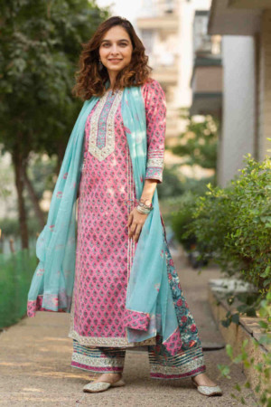 Image for Kusvaa Wsr235 Amara Kurta And Palazzo With Dupatta 1 Featured