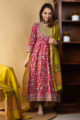 Image for Kusvaa Wsr240 Ranie Kalidaar Kurta And Dupatta Set 1 Look