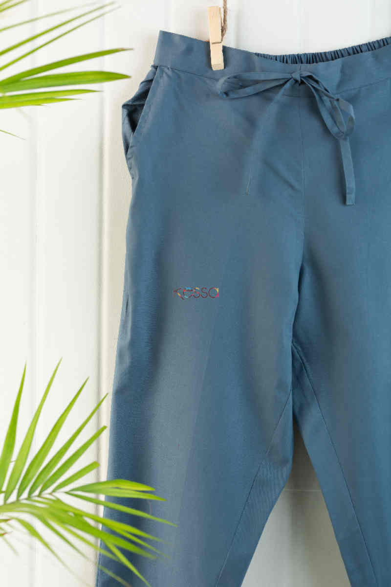 Image for Wsp01 Pants With Pocket Elasticated Waist Grey Closeup