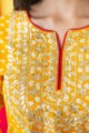 Image for Kusvaa Avdaf72 Natika Kurta Dupatta And Skirt Set Closeup