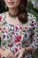 Image for Kusvaa De103 Multicolor Regular Straight Kurta Closeup