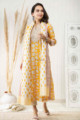 Image for Kusvaa Kuoj155 Arpi A Line Kurta With Dupatta Set Front
