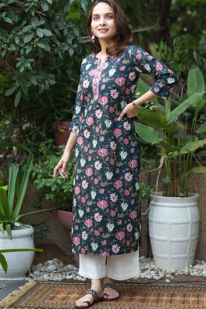 Image for Kusvaa Taf63 Dilbaro Straight Kurta Look