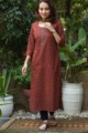 Image for Kusvaa Taf64 Manohar Straight Regular Wear Kurta Front