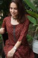 Image for Kusvaa Taf64 Manohar Straight Regular Wear Kurta Sitting