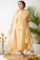 Image for Kusvaa Ws761 Amalthea Straight Kurta With Dupatta Set Front