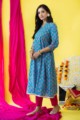Image for Ws765 Araga A Line Kurta Side