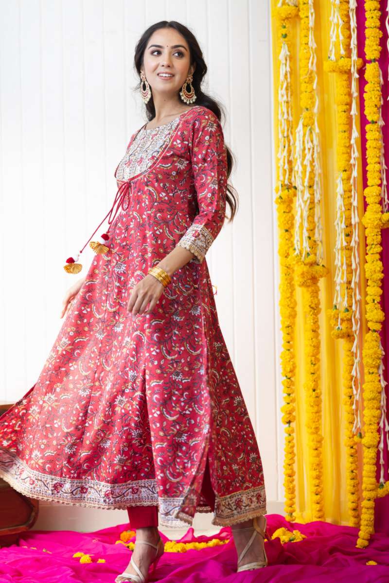 Image for Ws767 Pihu Kalidaar Kurta Side