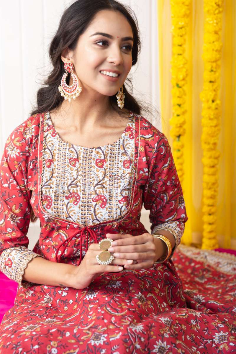 Image for Ws767 Pihu Kalidaar Kurta Sitting
