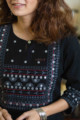 Image for Kusvaa Avdaf80 Kshipa Straight Kurta Closeup