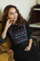 Image for Kusvaa Avdaf80 Kshipa Straight Kurta Sitting