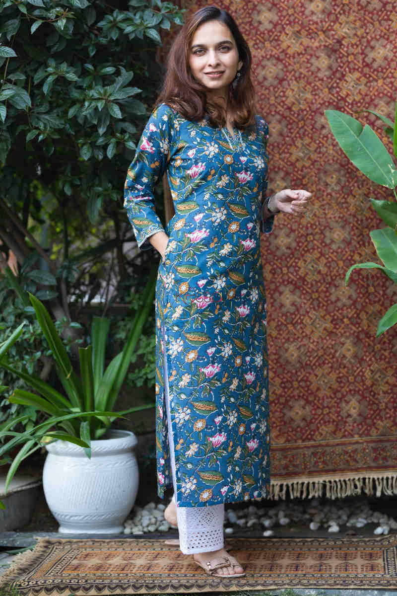 Image for Kusvaa De106 Junainah Straight Kurta Side