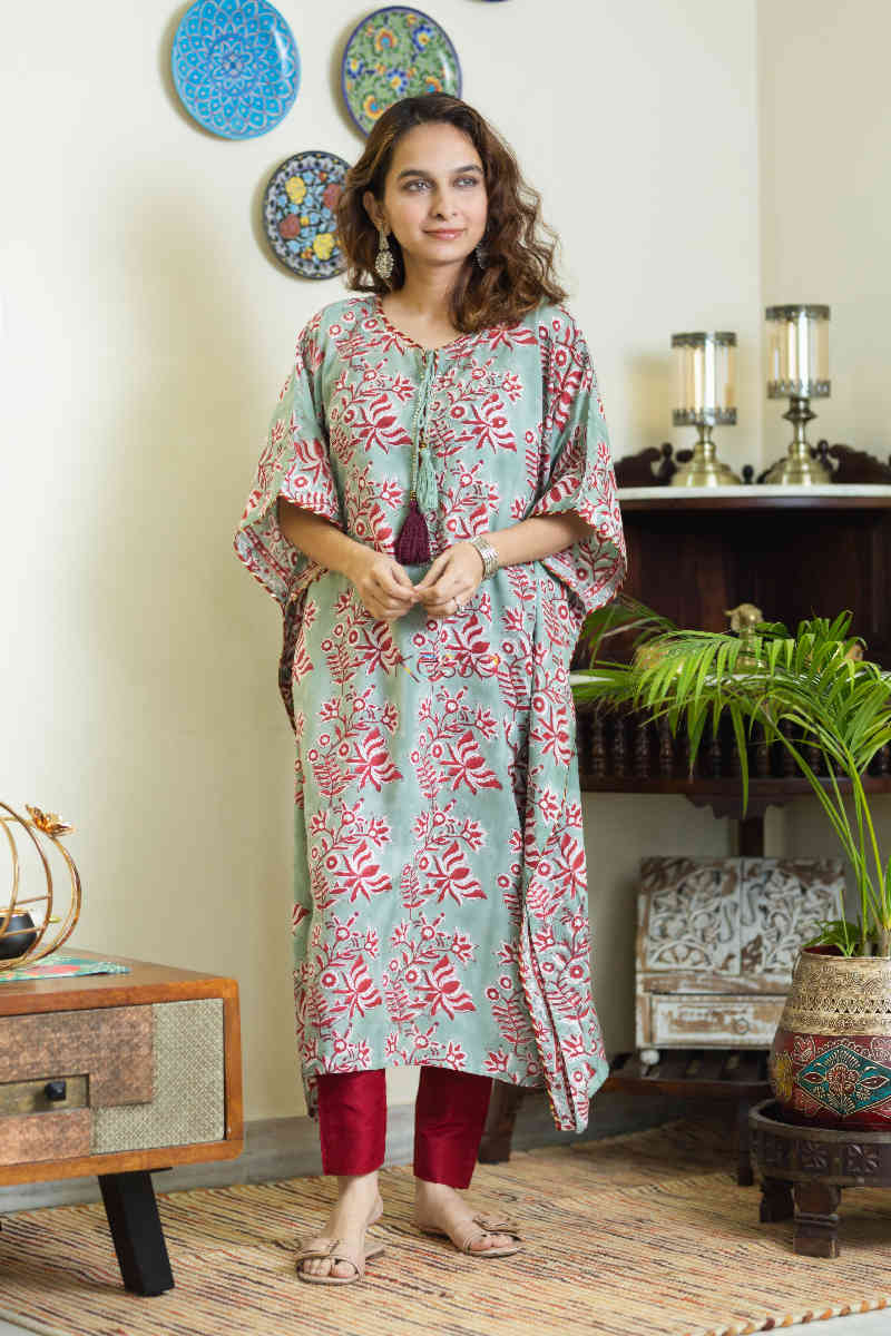 Image for Kusvaa Kcb25 Yamir Kaftan Kurta Front 1