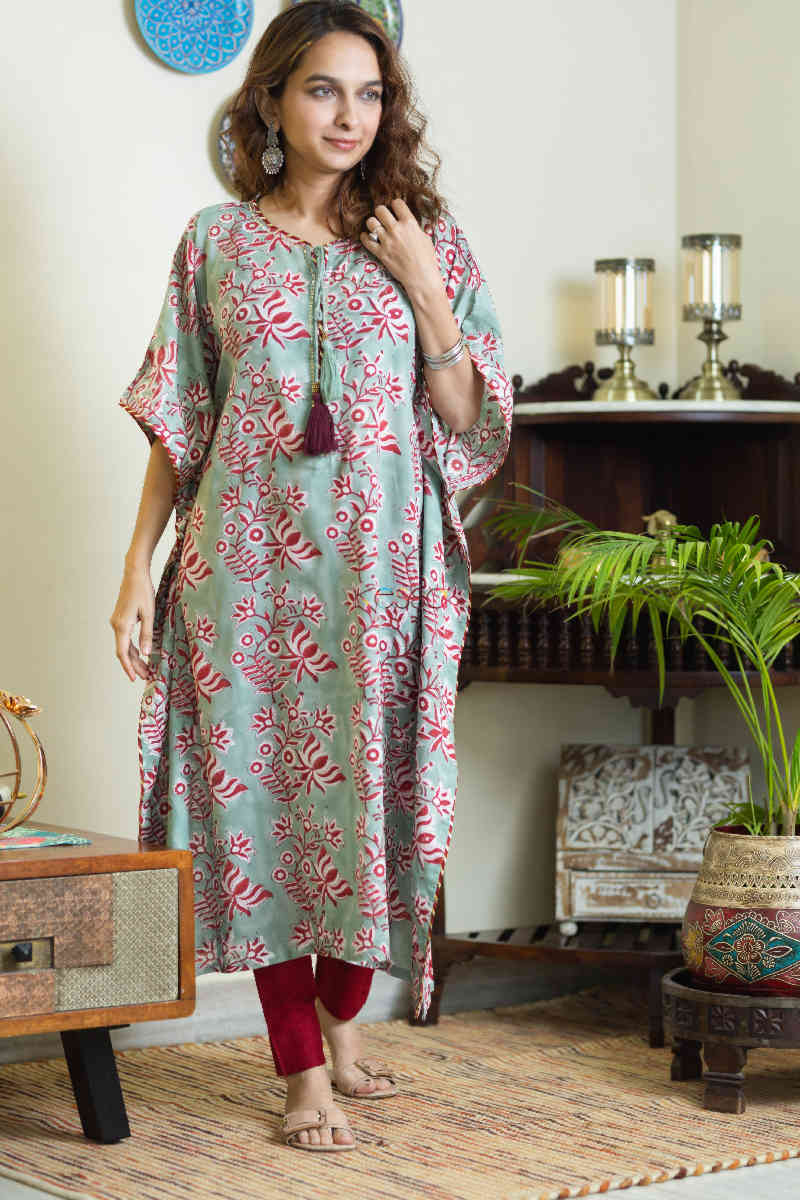 Image for Kusvaa Kcb25 Yamir Kaftan Kurta Front
