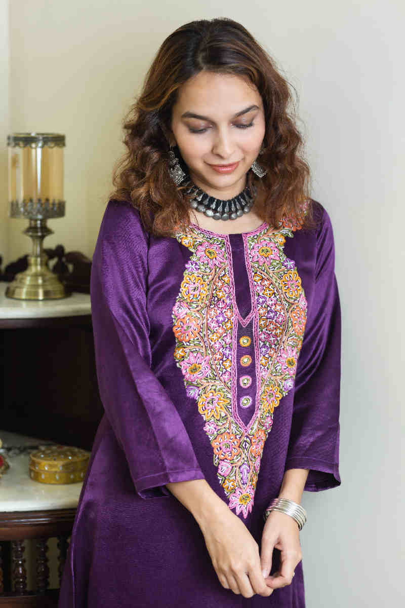 Image for Kusvaa Kcb28 Rajni Kurta Pants Set Closeup