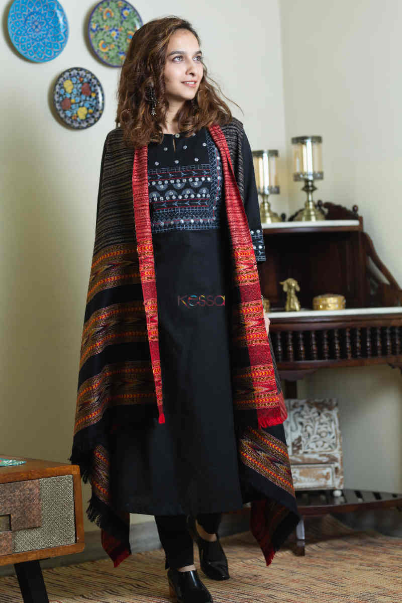 Image for Kusvaa Kcb34 Aakira Shawl Jacket Look