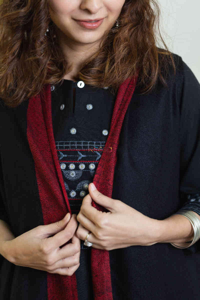 Image for Kusvaa Kcb40 Koshas Reversible Jacket Closeup