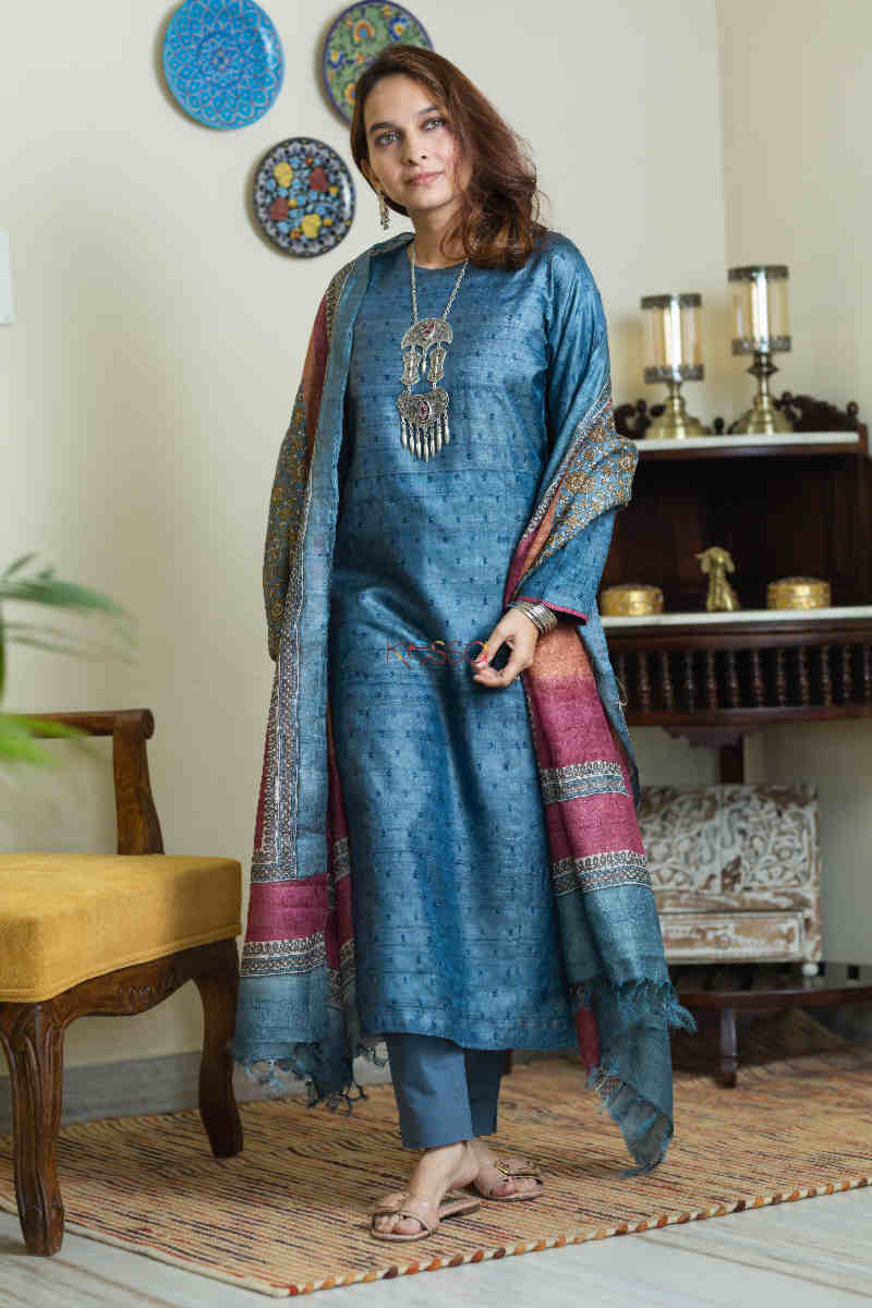 Image for Kusvaa Kuoj161 Atiya Kurta Dupatta Set Look
