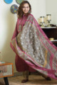 Image for Kusvaa Kuoj163 Humair Kurta Dupatta Pant Set Dupatta