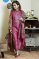 Image for Kusvaa Kuoj163 Humair Kurta Dupatta Pant Set Front 1