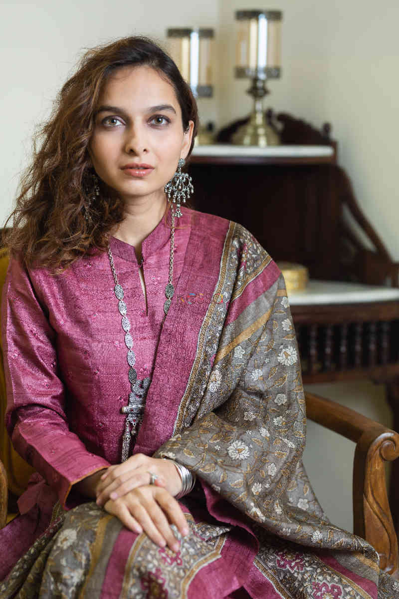 Image for Kusvaa Kuoj163 Humair Kurta Dupatta Pant Set Top