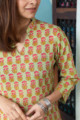 Image for Kusvaa Taf66 Shefalika Straight Kurta 1 Closeup