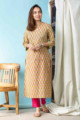 Image for Kusvaa Taf66 Shefalika Straight Kurta 1 Front