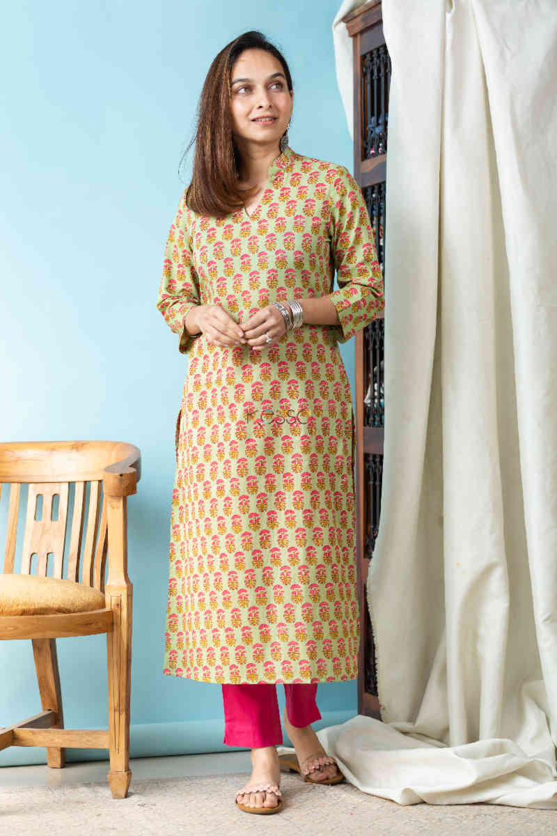 Image for Kusvaa Taf66 Shefalika Straight Kurta 1 Front