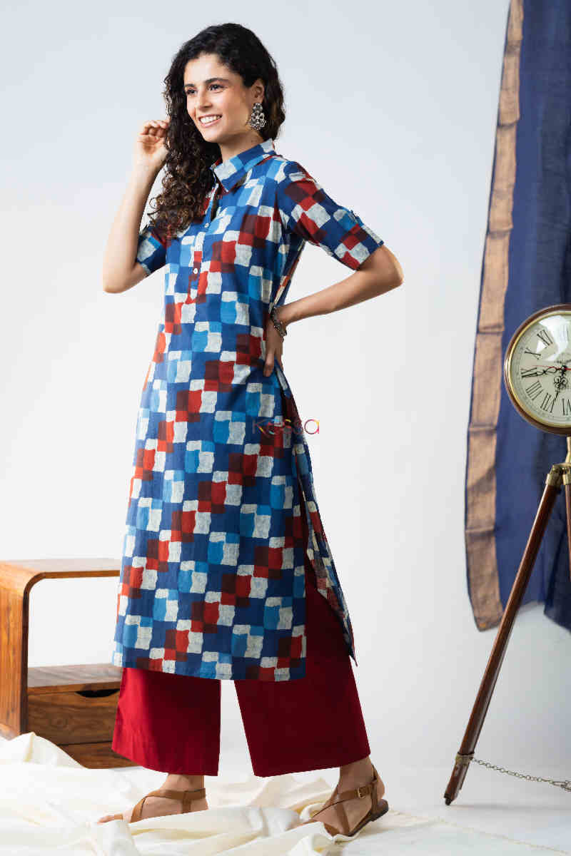 Image for Kusvaa Vcr87 Bisaat Straight Kurta 1 Look