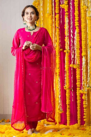Image for Kusvaa Ws774 Roohbaab Straight Kurta Dupatta Set Featured