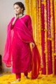Image for Kusvaa Ws774 Roohbaab Straight Kurta Dupatta Set Side