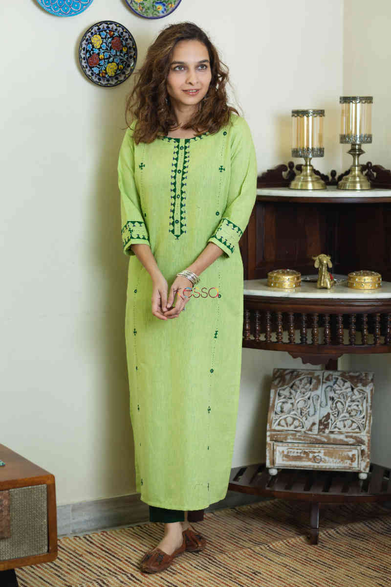Image for Kusvaa Ws775 Mirha Straight Kurta Front